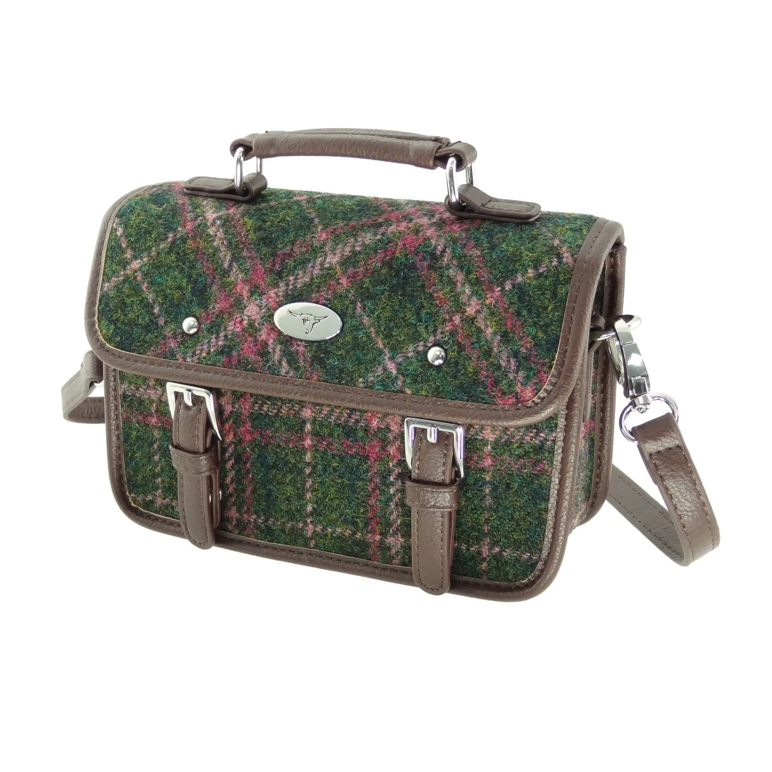 Mini Satchel 'Bervie' with Harris Tweed