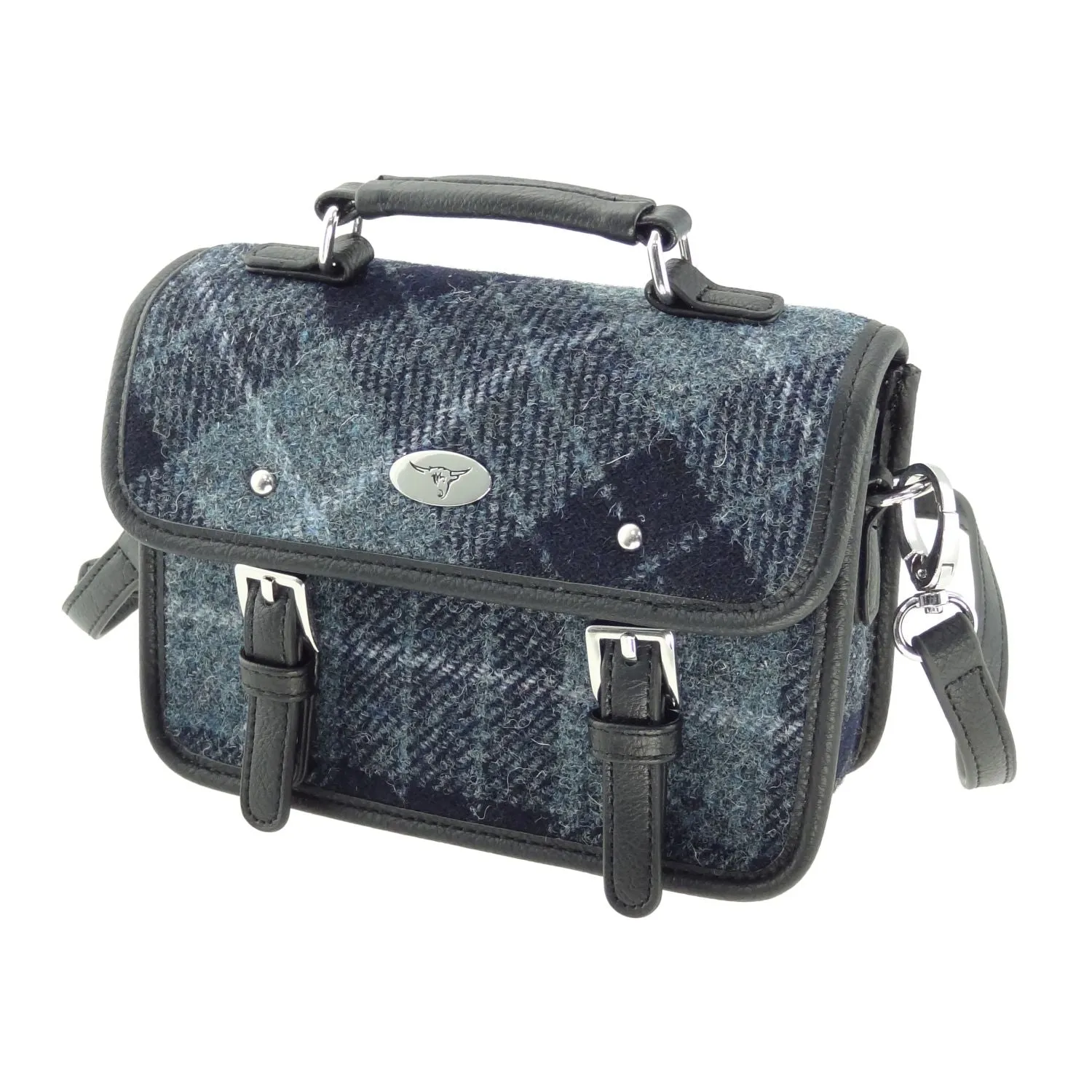 Mini Satchel 'Bervie' with Harris Tweed