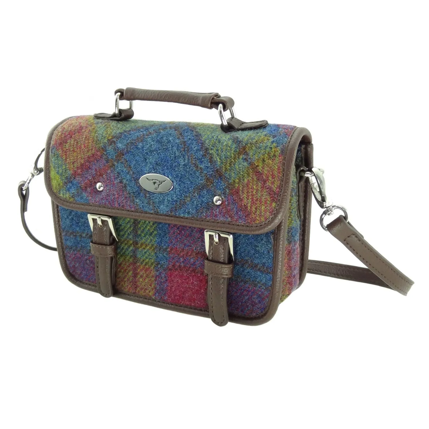 Mini Satchel 'Bervie' with Harris Tweed