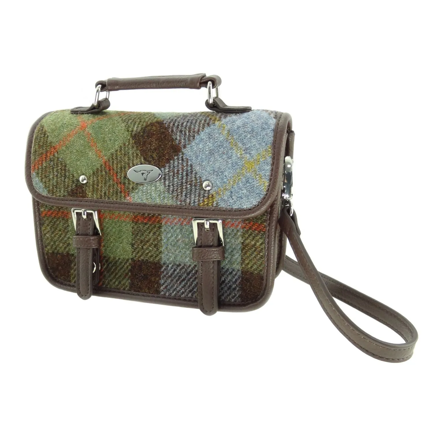 Mini Satchel 'Bervie' with Harris Tweed