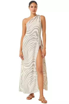 Misa - Persephone Dress - Zebra Abstract