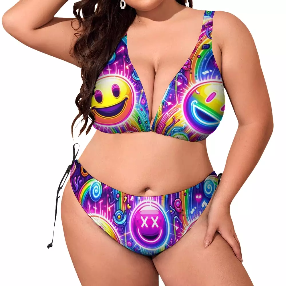 Neon Bliss Plus Size Bikini