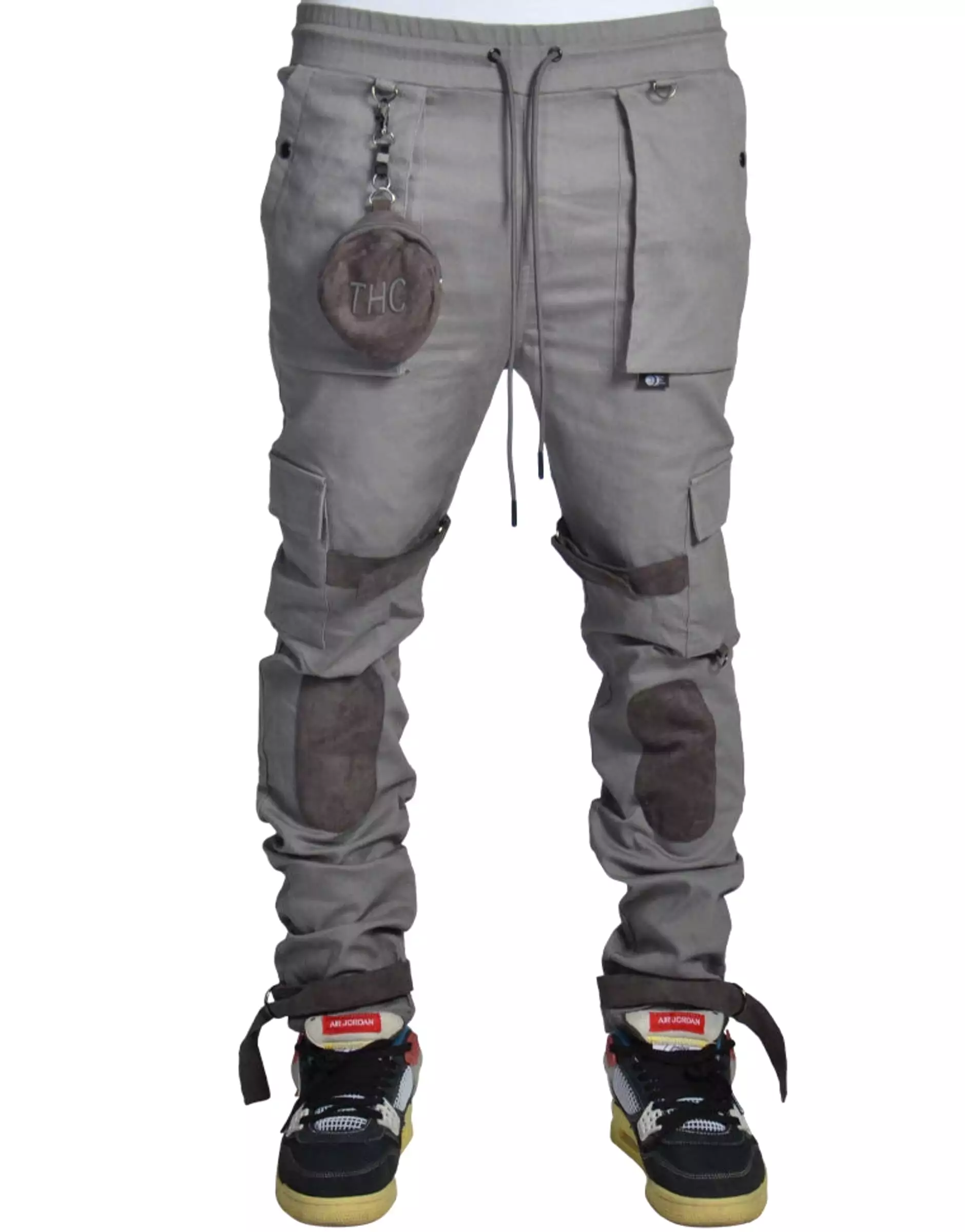 New Sphere Pouch Strap Cargo Pants (Grey) /C7