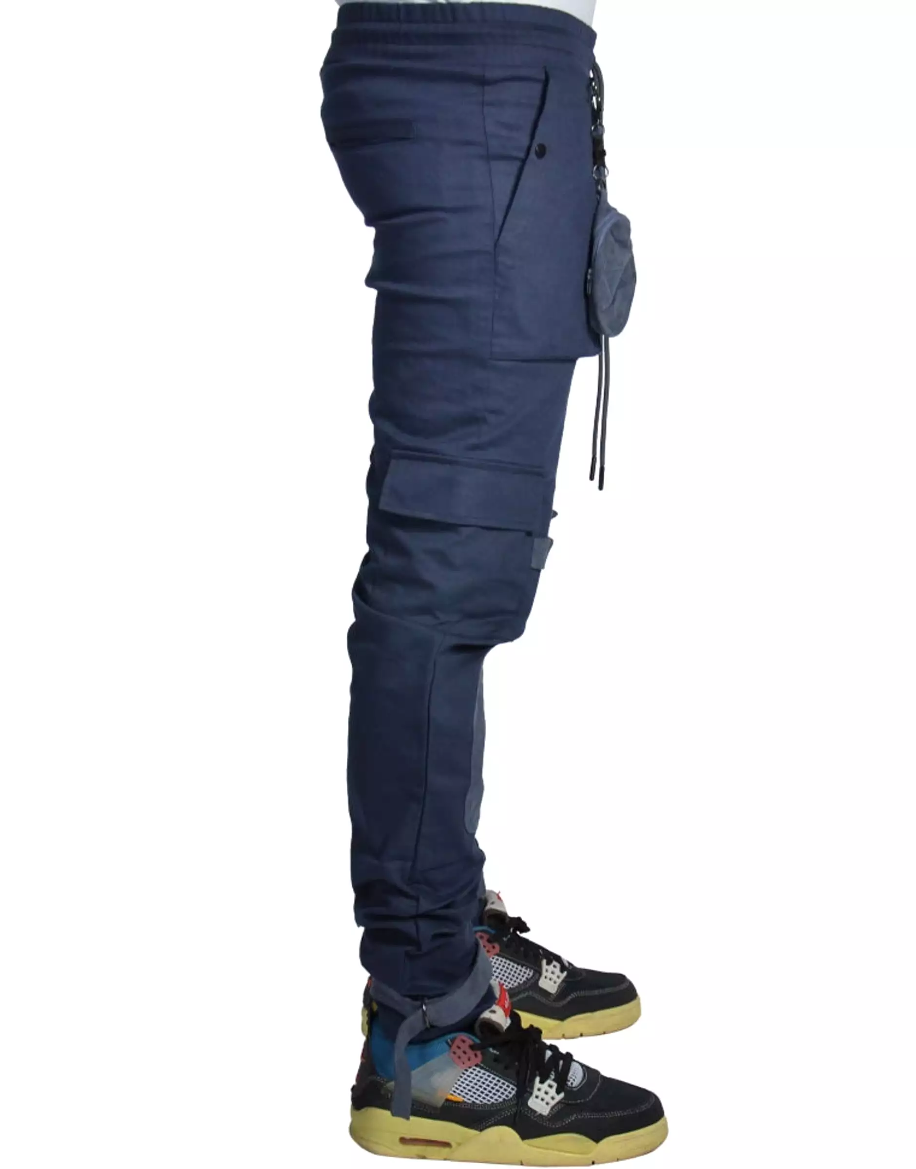 New Sphere Pouch Strap Cargo Pants (Navy) /C7