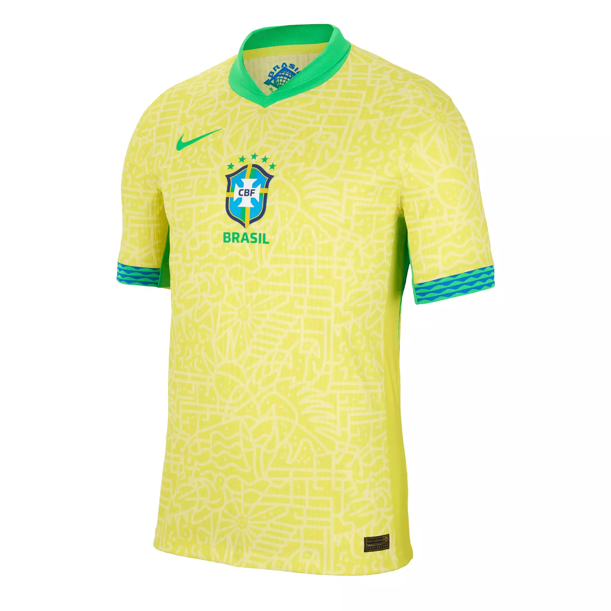 Nike Men's Brazil 2024/25 Dri-FIT ADV Home Jersey Yellow/Green