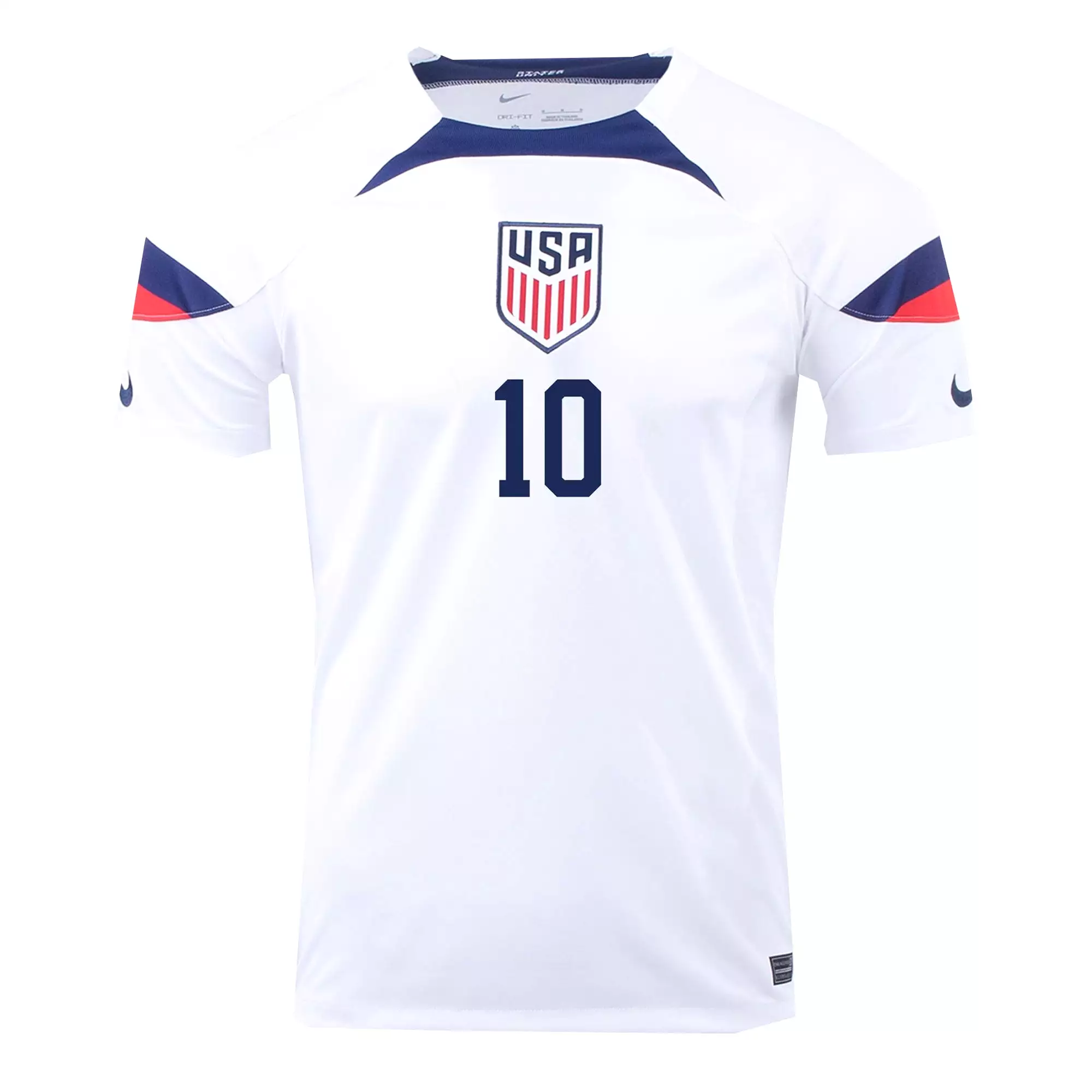 Nike Men's USA 2022/23 Dri-FIT ADV Home Jersey w/ Pulisic #10 Printing