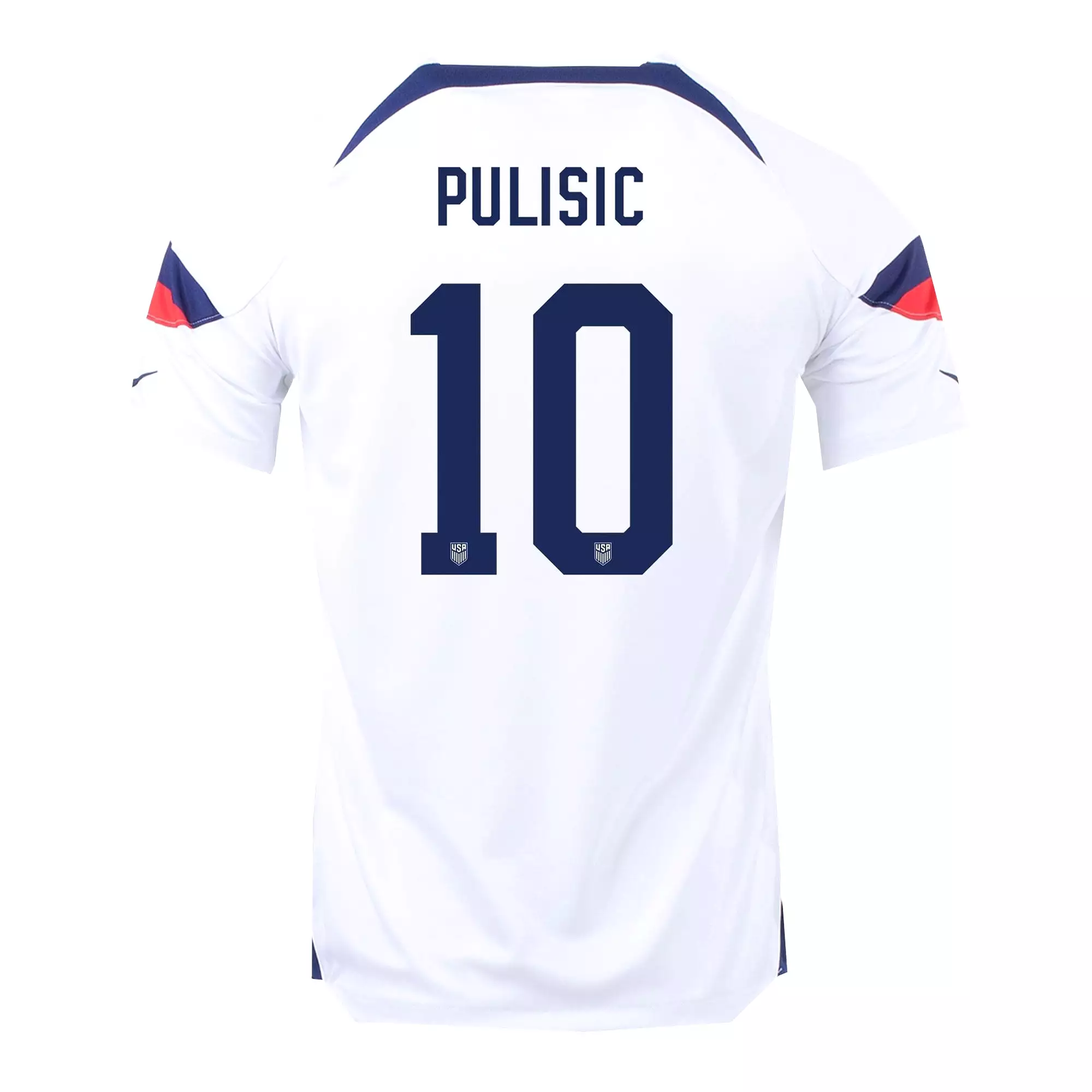 Nike Men's USA 2022/23 Dri-FIT ADV Home Jersey w/ Pulisic #10 Printing