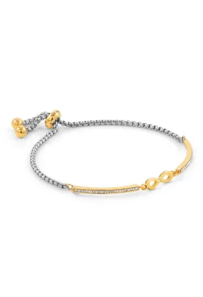 Nomination Milleluci Infinity Bracelet Stainless Steel Gold Plated