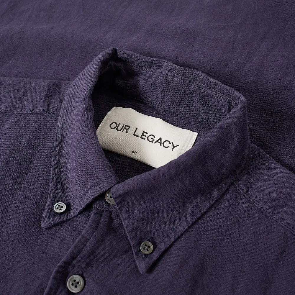 Our Legacy 1950s ShirtPurple Blue Linen