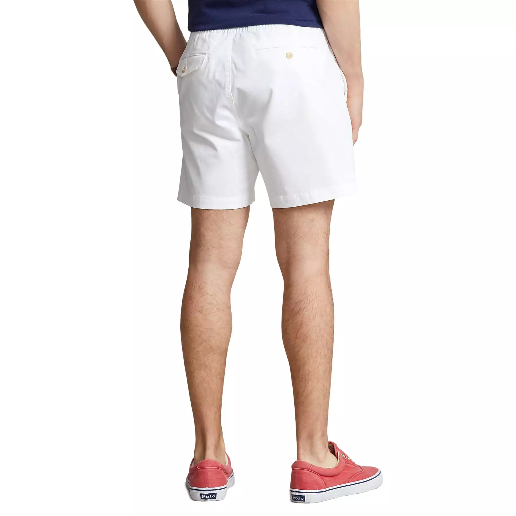 Polo Golf Classic Fit Cotton Knit Prepster Shorts White - SU24