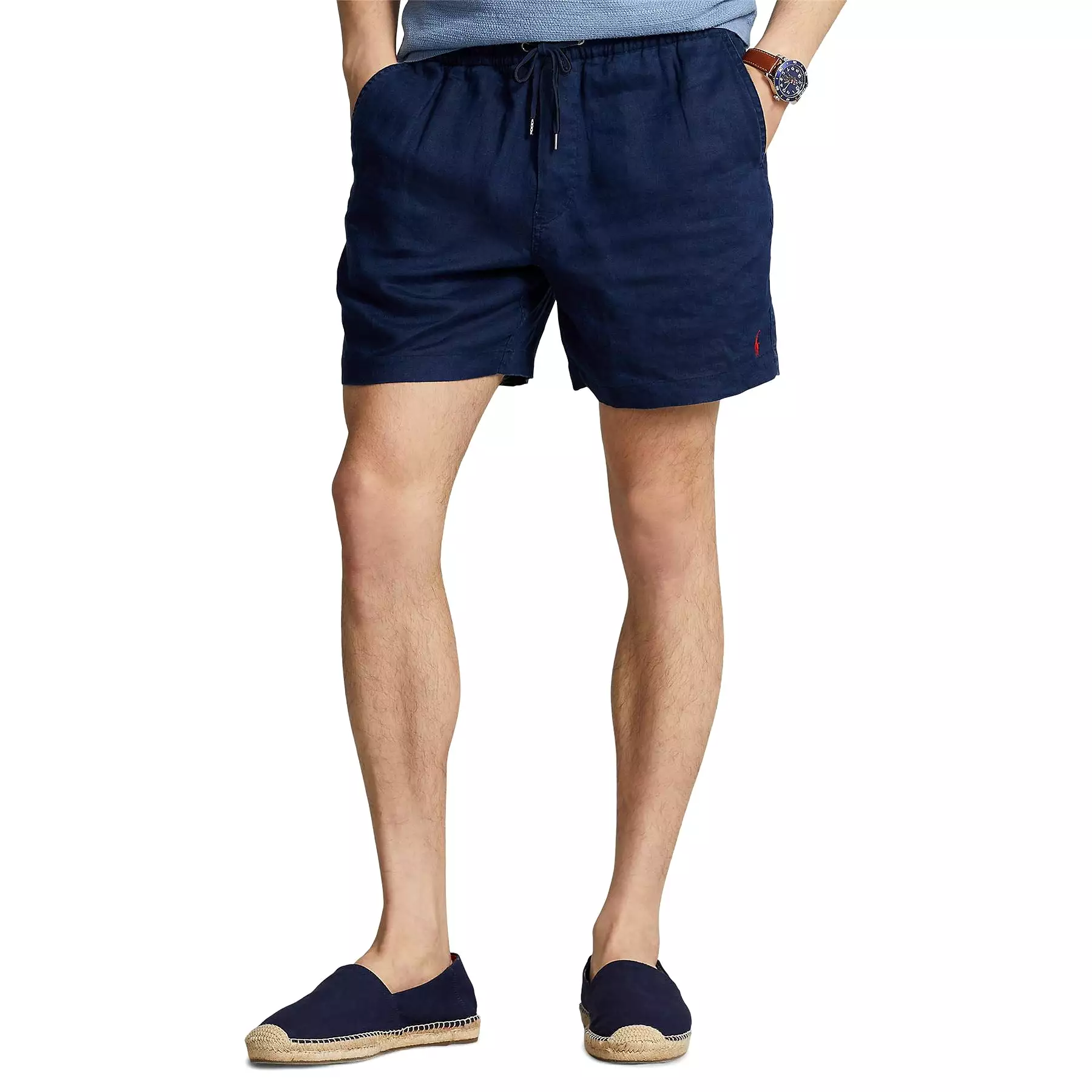 Polo Golf Classic Fit Prepster Linen Shorts Navy - SU24