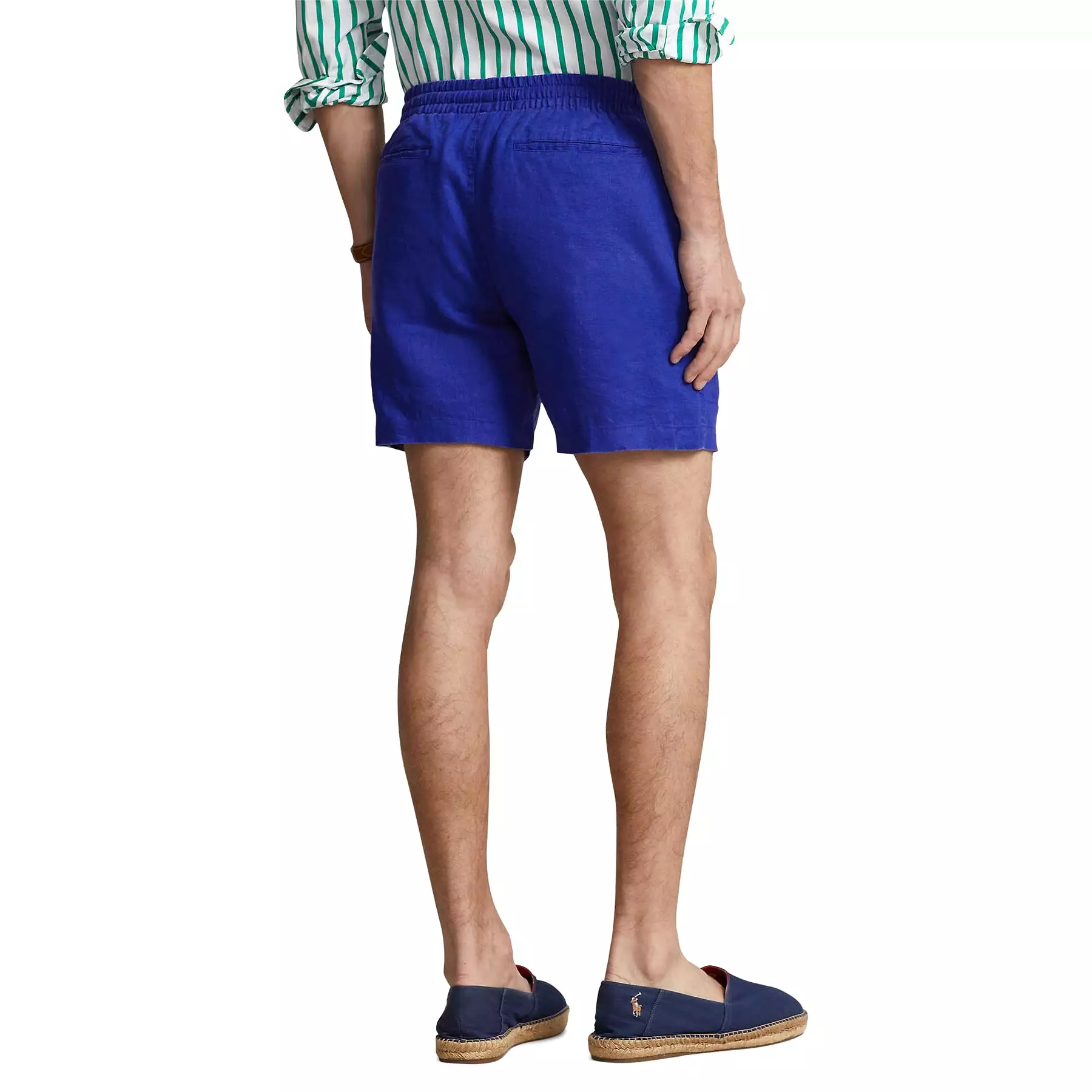 Polo Golf Classic Fit Prepster Linen Shorts Royal Blue - SU24