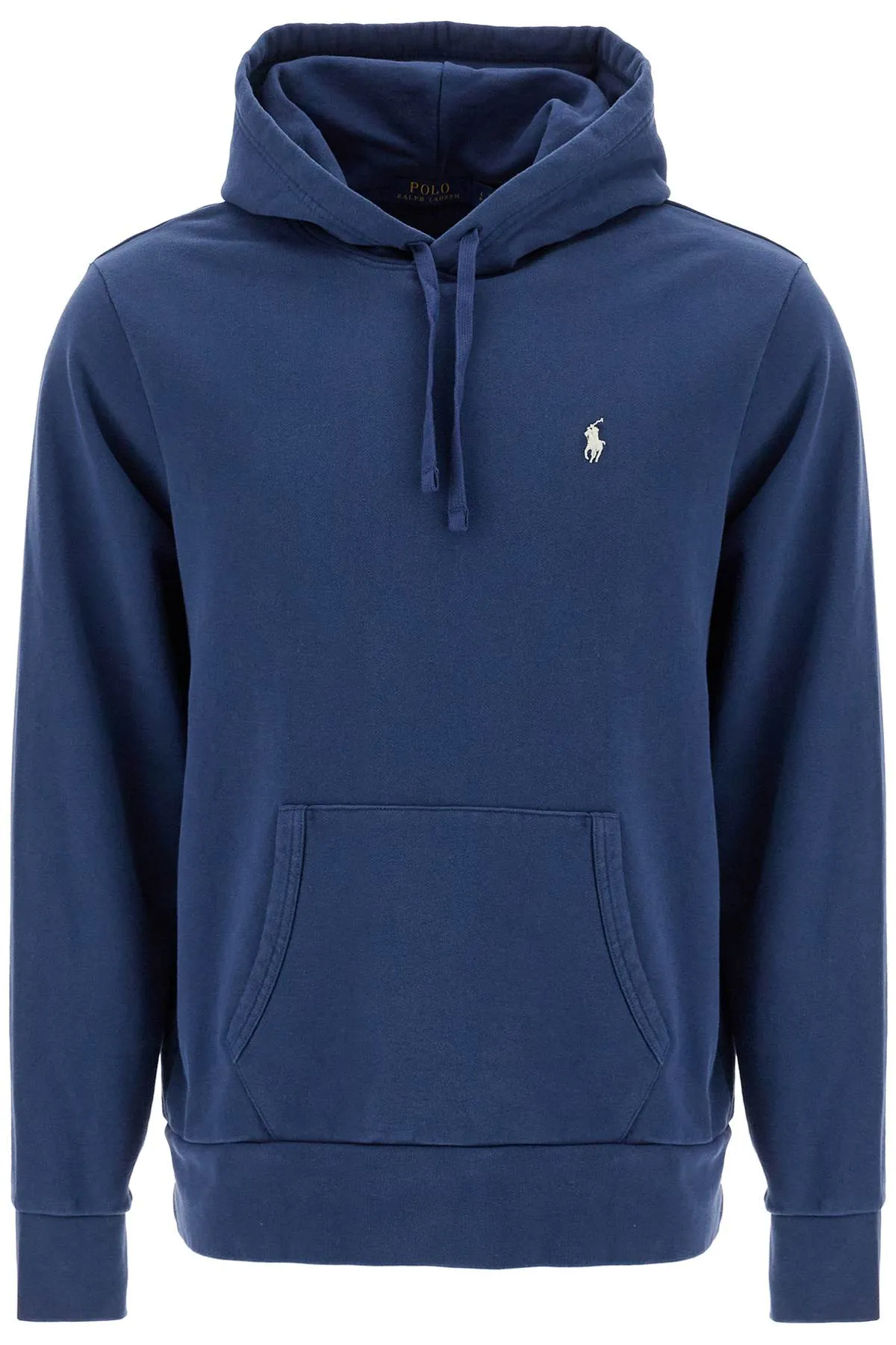 Polo Ralph Lauren Hooded Sweatshirt With Embroidered Pony   Blue