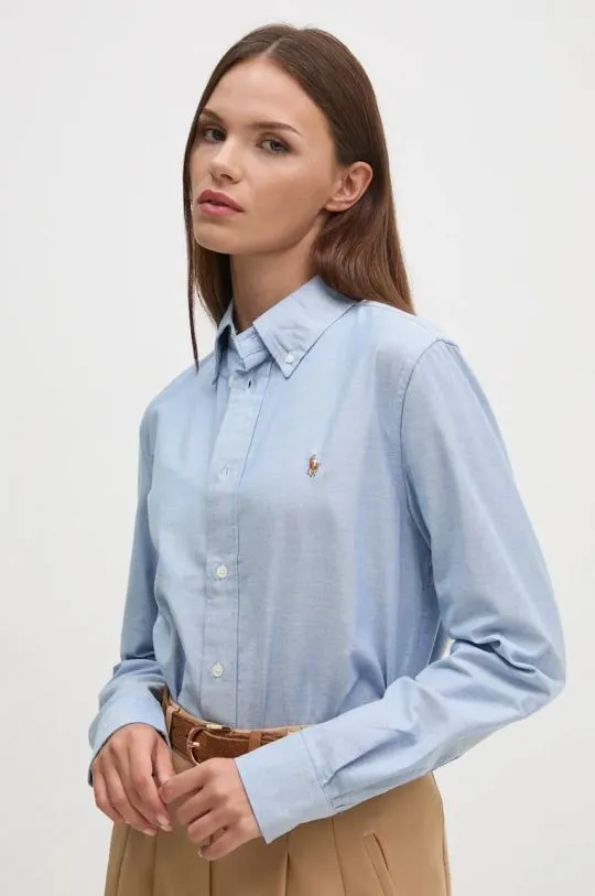 Polo Ralph Lauren shirt women's blue color regular 211941520