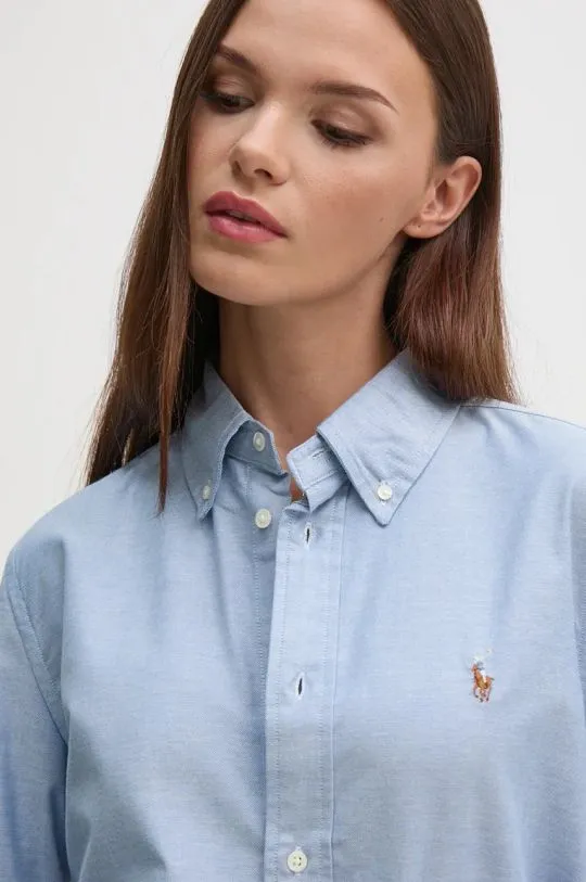 Polo Ralph Lauren shirt women's blue color regular 211941520