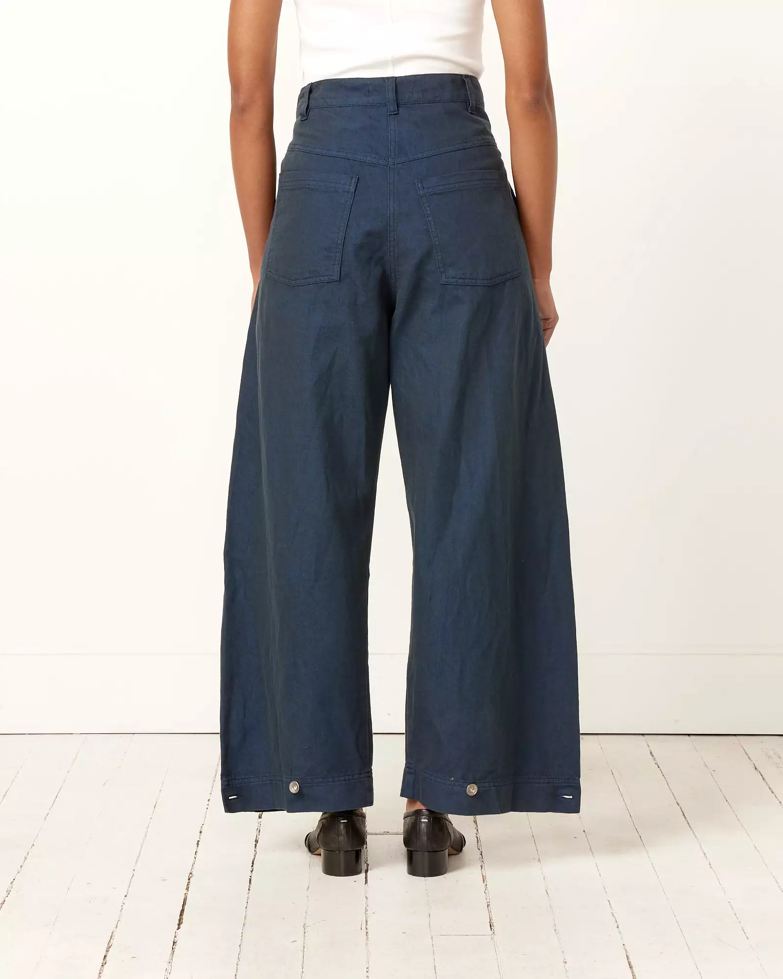 Post Denim Pant in Navy/Blue