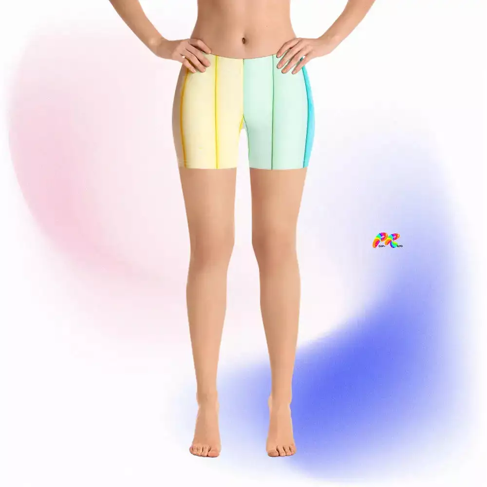 Rainbow Leggings Shorts, Pride/LGBTQ