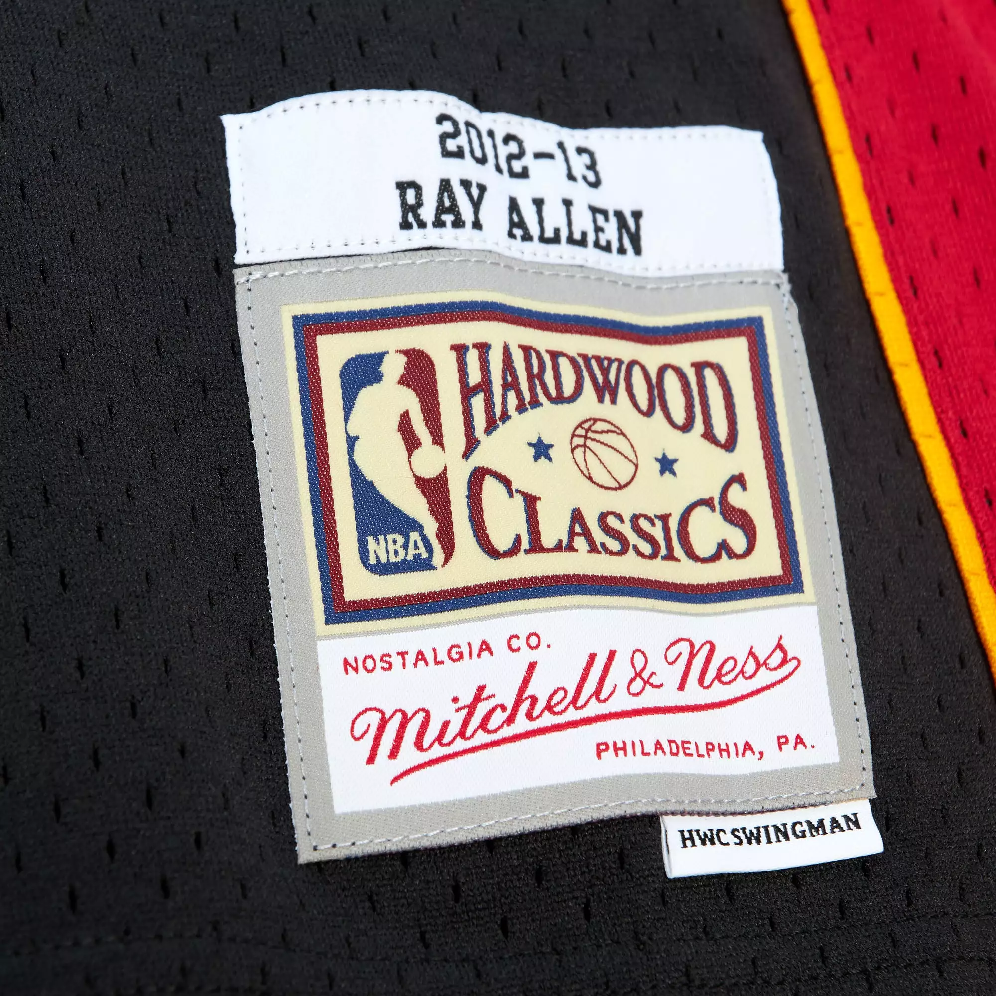 Ray Allen Mitchell & Ness Miami HEAT 2012-13 Swingman Jersey