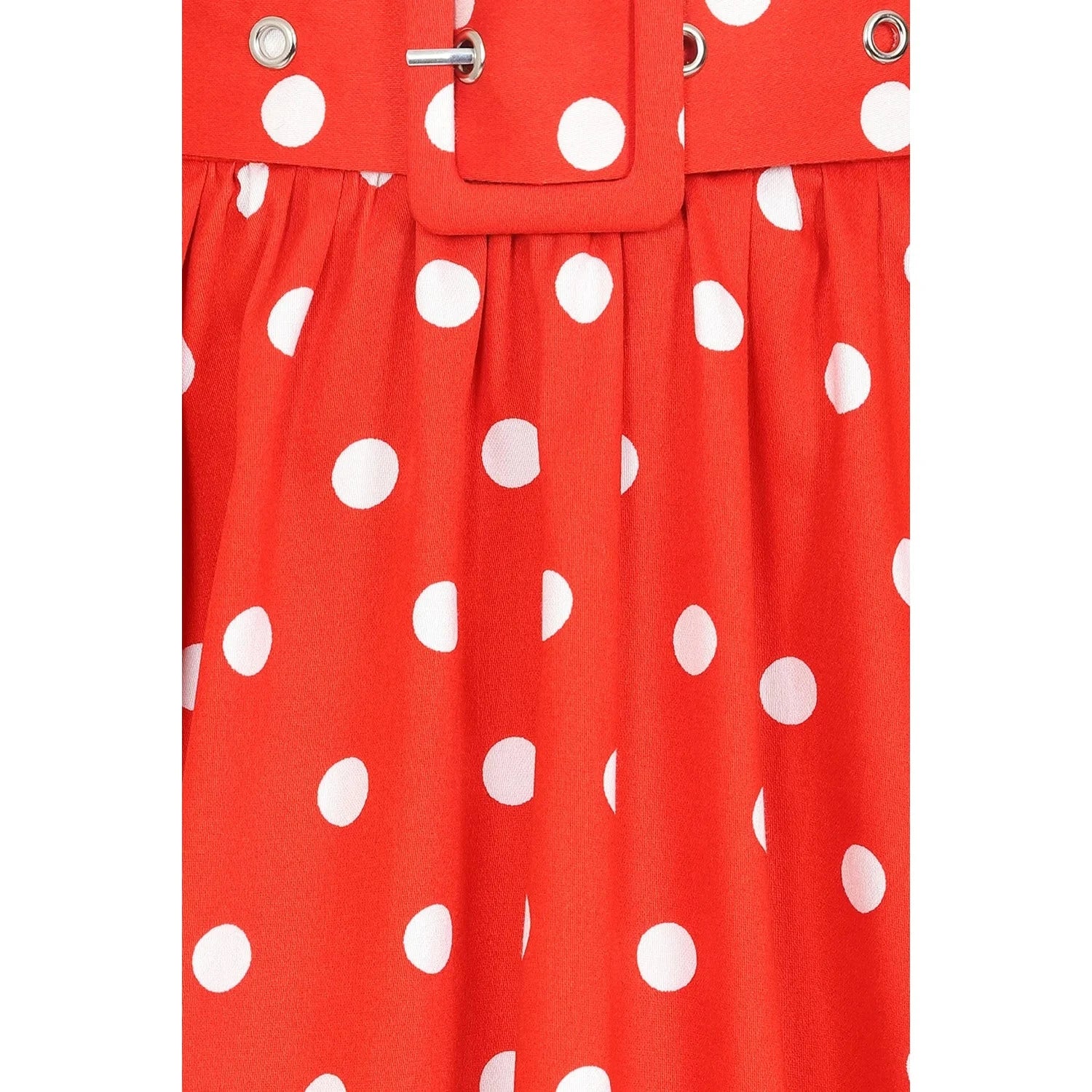 Red Polka Dot Rockabilly Swing Skirt