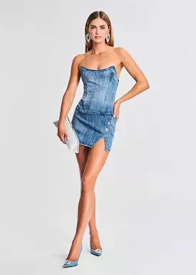 Retrofete - Andy Denim Dress - Sea