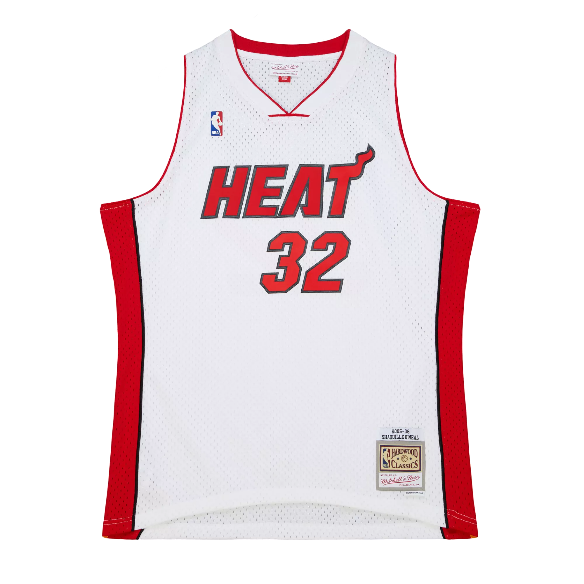 Shaquille O'Neal Mitchell & Ness Miami HEAT 2005-06 White Swingman Jersey