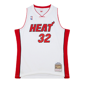 Shaquille O'Neal Mitchell & Ness Miami HEAT 2005-06 White Swingman Jersey