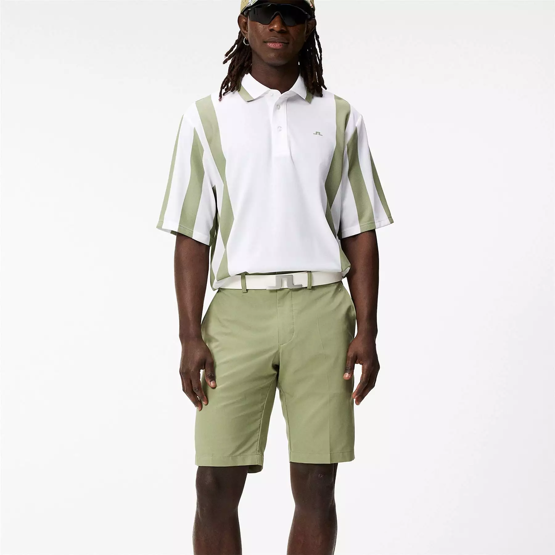 Somle Light Poly Stretch Golf Shorts Oil Green - SS24