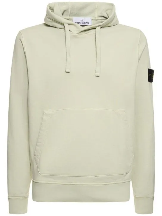 STONE ISLAND  |Long Sleeves Plain Cotton Bridal Logo Outlet Sweatshirts