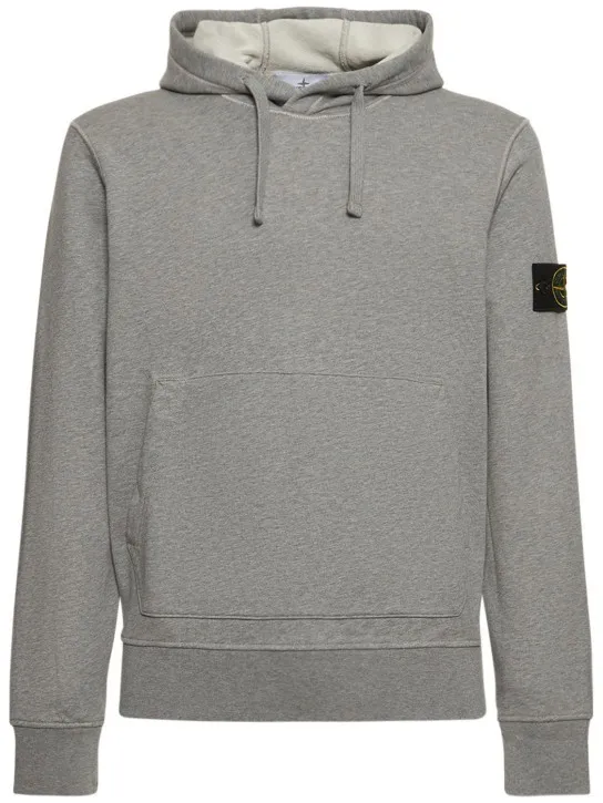 STONE ISLAND  |Long Sleeves Plain Cotton Bridal Logo Outlet Sweatshirts