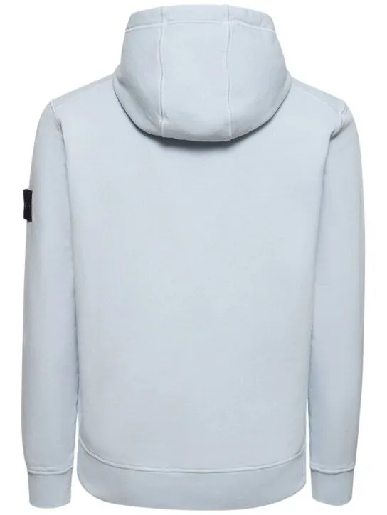 STONE ISLAND  |Long Sleeves Plain Cotton Bridal Logo Outlet Sweatshirts