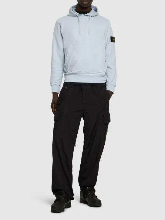 STONE ISLAND  |Long Sleeves Plain Cotton Bridal Logo Outlet Sweatshirts