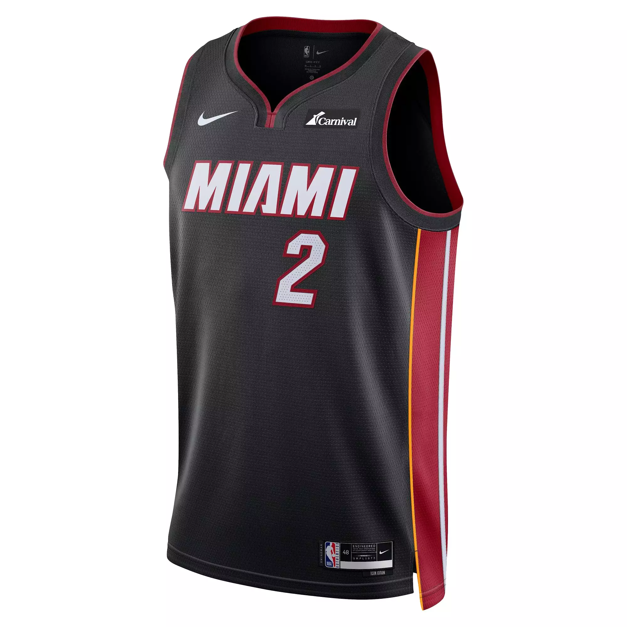 Terry Rozier III Nike Miami HEAT Icon Black Swingman Jersey