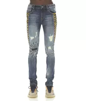 Tiger Stripe Denim (Blue) /C1