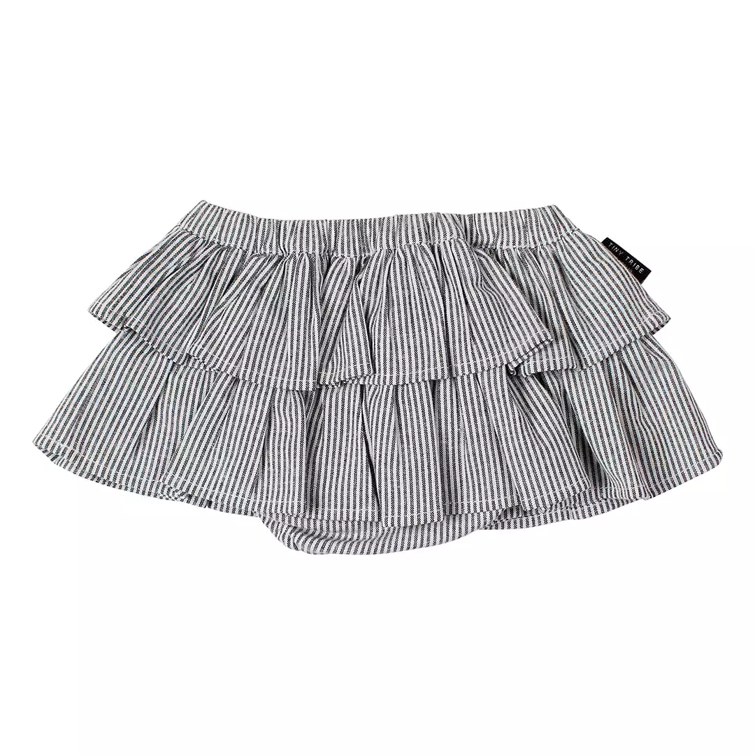 Tiny Tribe Stripe Frill Nappy Skirt