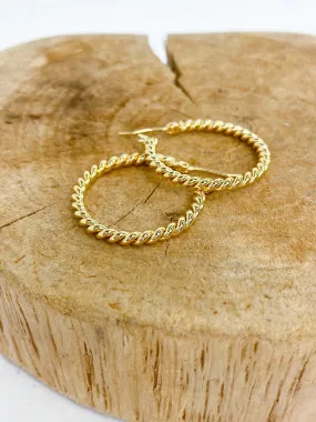 Twisted Hoop Earring