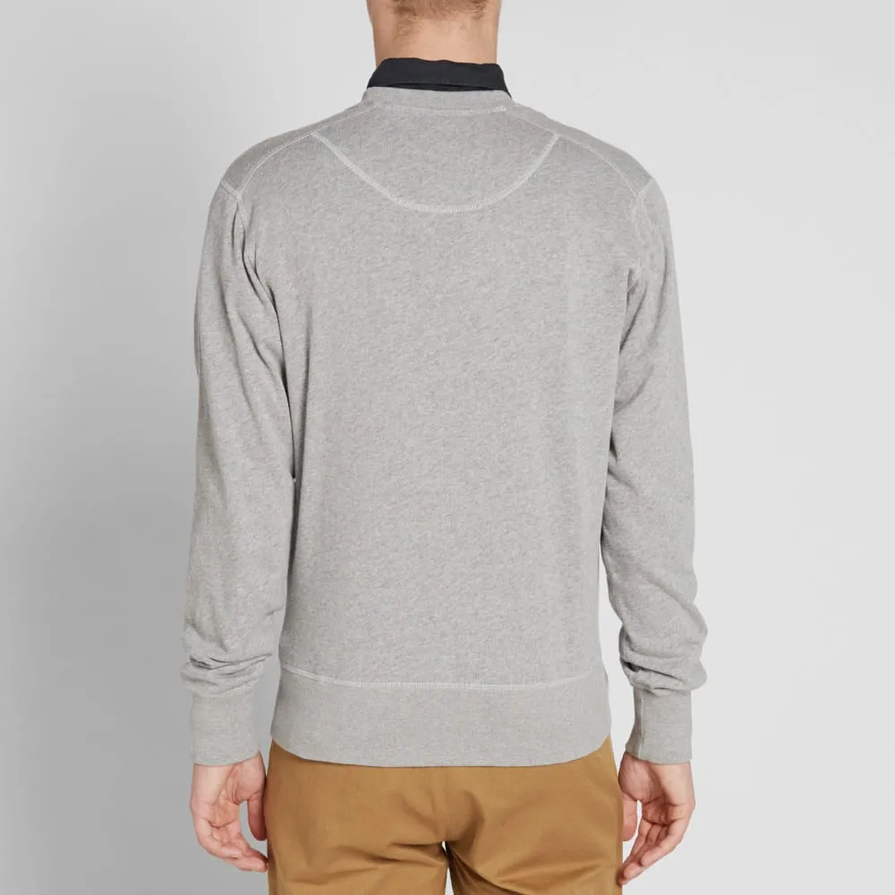 Universal Works Plain Heskin Crew SweatGrey Marl