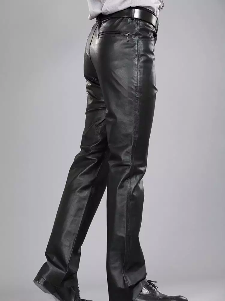 Upgrade Your Seasonal Style with Men's Leather Pants for Autumn and Winter