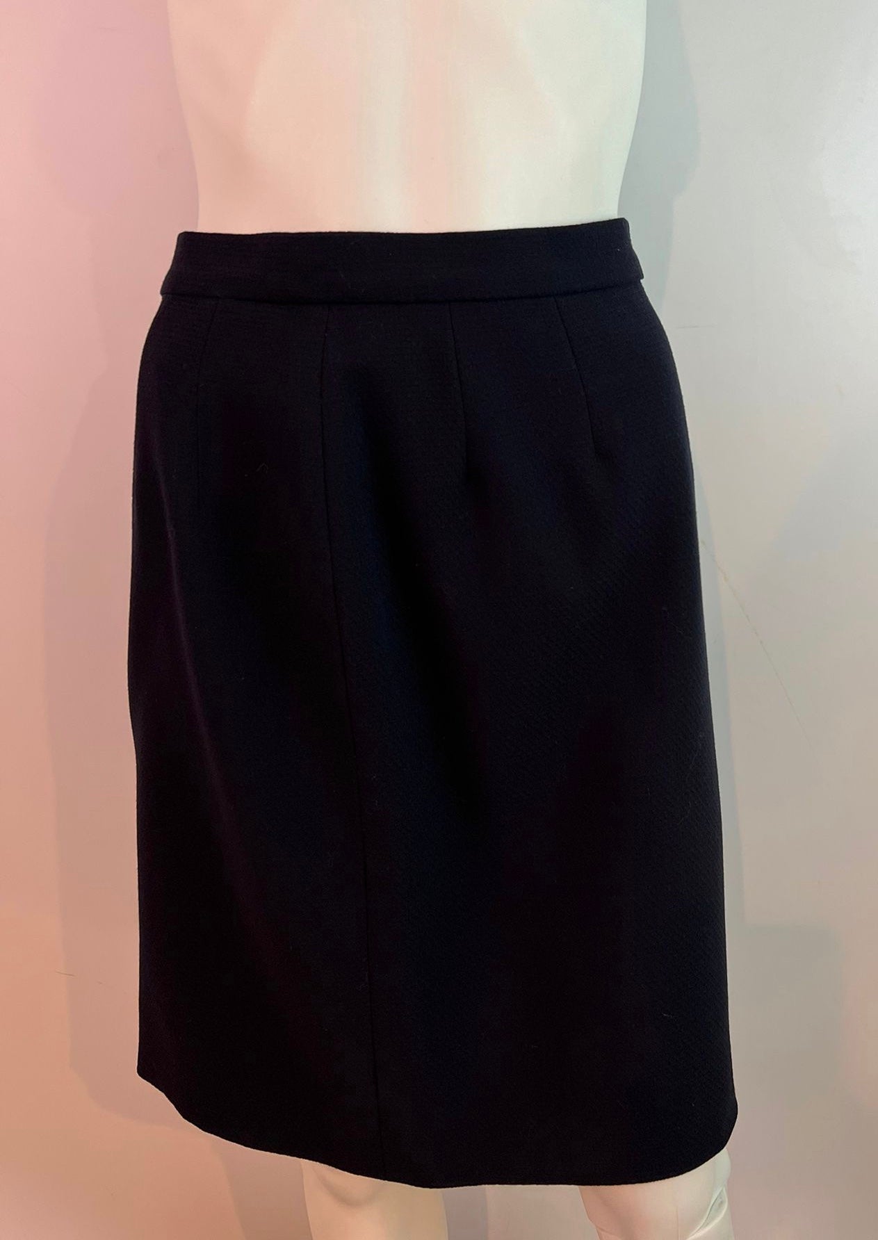 Vintage Chanel 1990’s Dark Navy Blue Skirt Suit FR 38 US 4