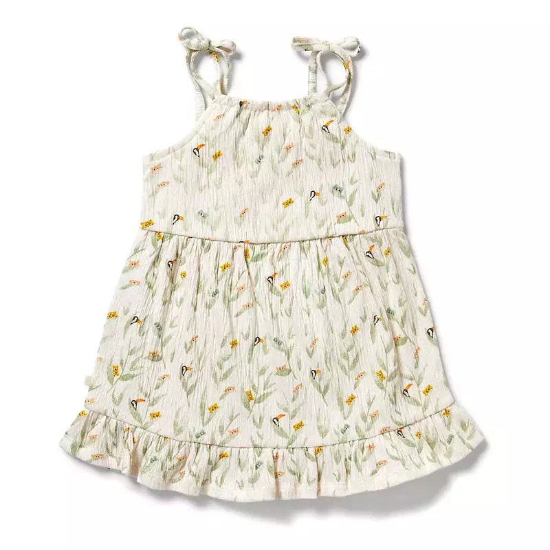 Wilson & Frenchy Crinkle Ruffle Dress - Peek-a-Boo