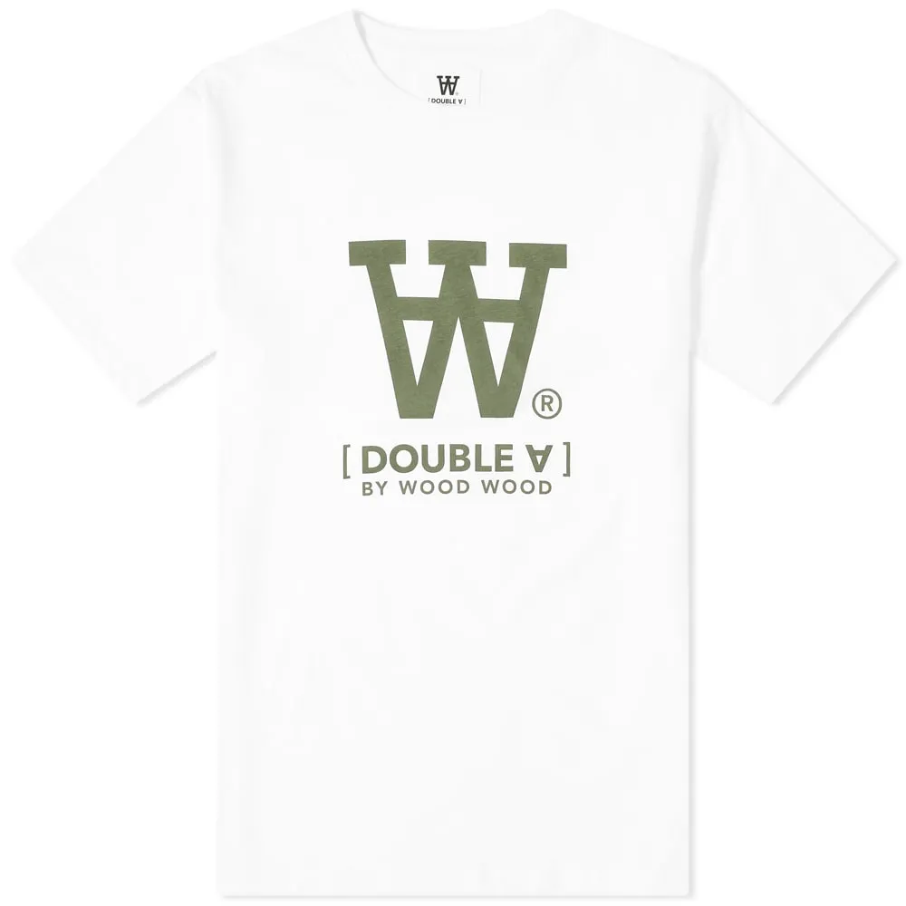 Wood Wood Ace AA Logo T-ShirtBright White