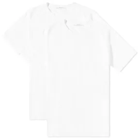 Wood Wood Allan Crew T-Shirt - 2 PackBright White