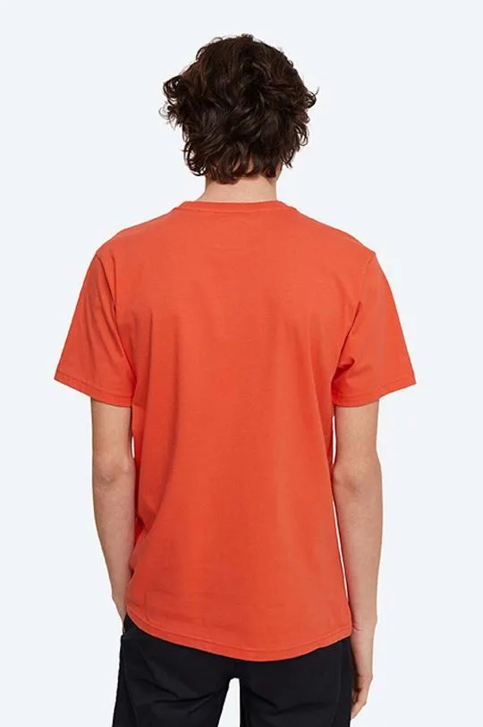 Wood Wood cotton T-shirt Boris x Fila orange color