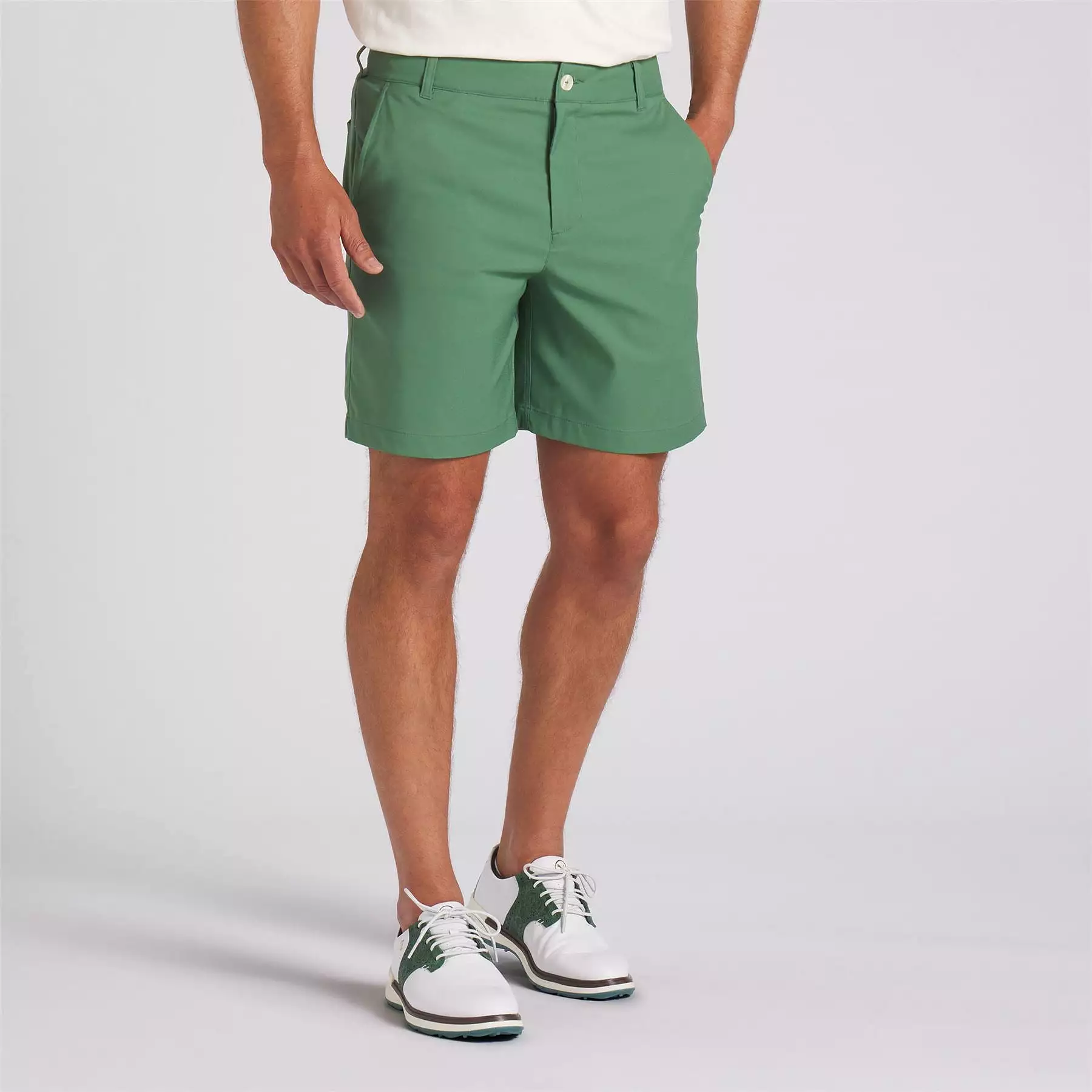 x QGC Golf Shorts Deep Forest Green - SS24